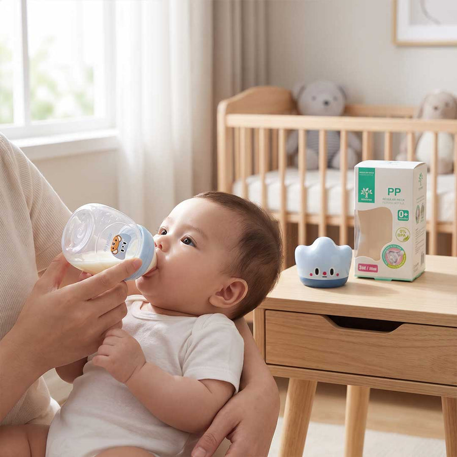 Minitree Anti-Colic Newborn Baby Feeding Bottle (80ml / 3oz) – Sky Blue