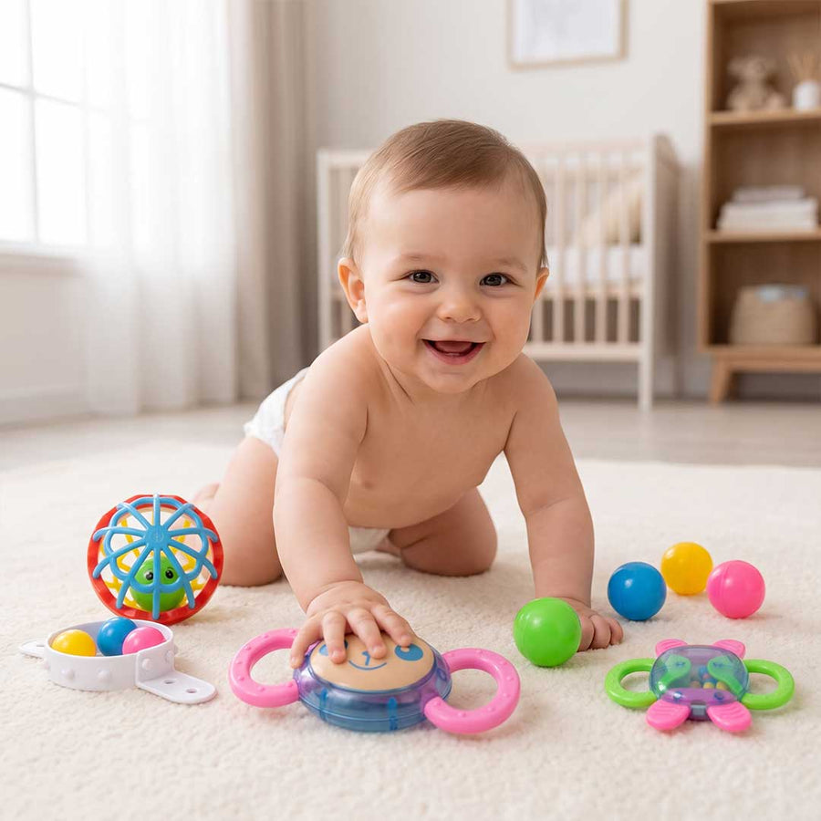 Baby Concert' 5-Piece Rattle & Teether Developmental Set