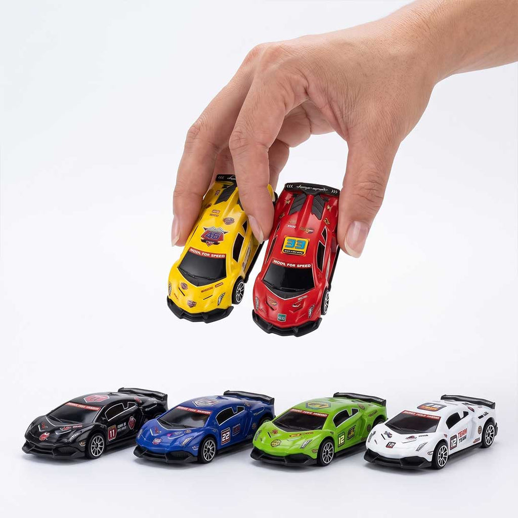 6-Piece Miniature Sports Racing Supercars Set – Pocket-Sized Speed Racers for Kids