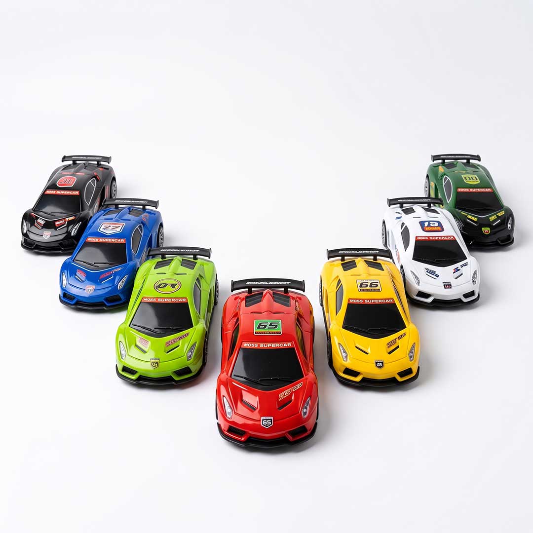 6-Piece Miniature Sports Racing Supercars Set – Pocket-Sized Speed Racers for Kids