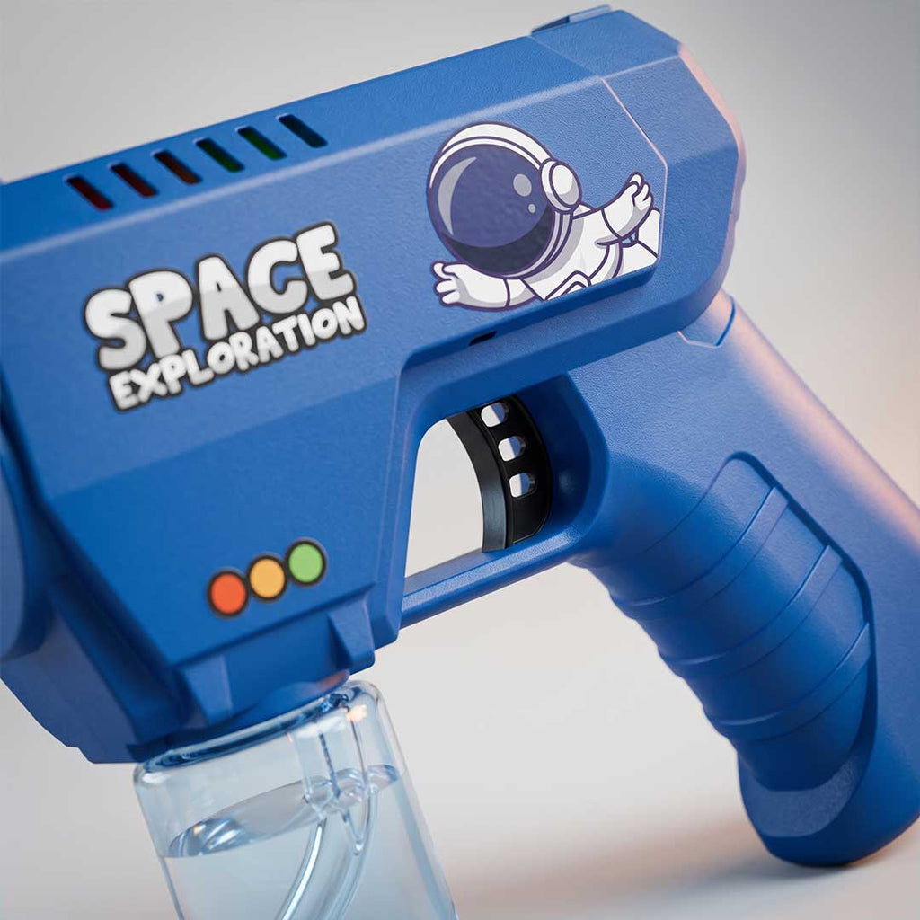 Space Astronaut Automatic Bubble Gun Toy – 360° Leak-Proof Electric Bubble Machine for Kids